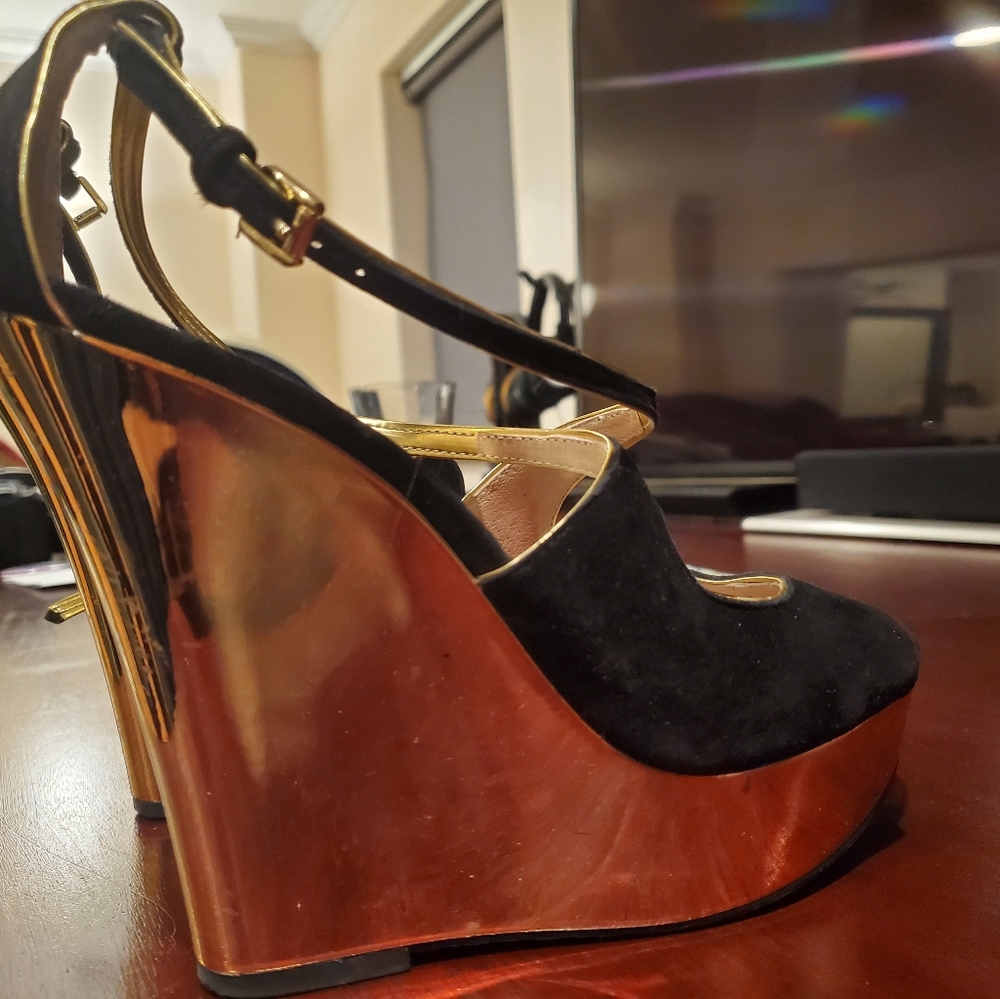 Michael Kors designer platform wedges